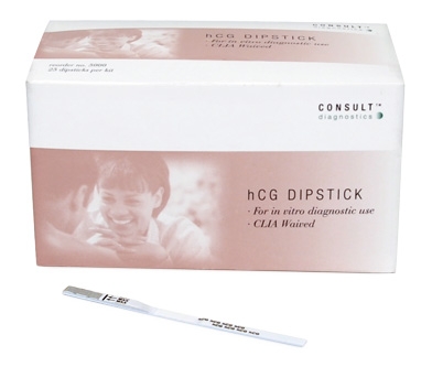 TEST, PREGNANCY CONSULT HCG, 25TESTS/KIT