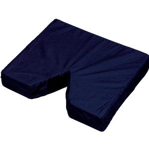 CUSHION, COCCYX SEAT 16X18X3 NAVY 6\" V-SHAPED