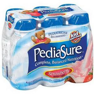 PEDIASURE, STRAWBERRY 8OZ BOTTLE 24/CS