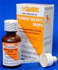 FERROUS SULFATE, 15MG/ML ELIXER 50ML