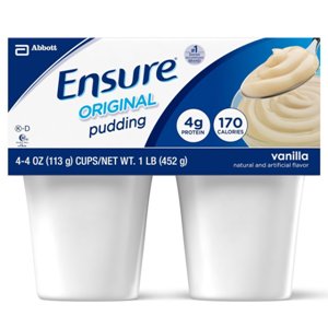 PUDDING, ENSURE 4OZ VANILLA 4/PK 48/CS PUDDING, ENSURE 4OZ VANILLA 4/PK 48/CS