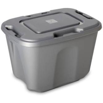 STORAGE TOTE, 10 GALLON-TITANIUM, EACH