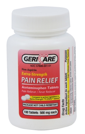 ACETAMINOPHIN, 500MG TABLET, 100/BTL ACETAMINOPHIN, 500MG TABLET, 100/BTL