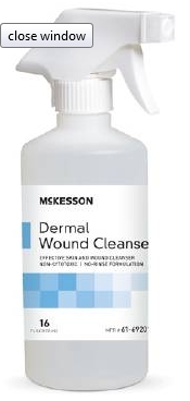 CLEANSER, WOUND 16OZ SPRAY, EACH