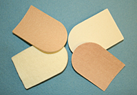 FELT 1/4" WHITE H-64, W/ ADH 100/BAG FELT 1/4" WHITE H-64, W/ ADH 100/BAG