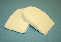 FOAM 1/2" H-65 HEEL PAD NON-ADHESIVE, 100/BAG