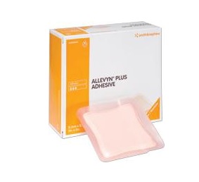 DRESSING, ALLEVYN PLUS 5X5" HYDROCELLULAR BORDERED, 10/BX