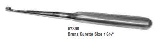 BRUNS, STERILE CURETTE #1 , DISPOSABLE, EACH