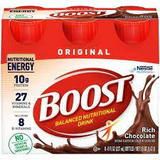 BOOST, CHOCOLATE ORIGINAL 8 OUNCE, 240 CAL RTD, 24/CS BOOST, CHOCOLATE ORIGINAL 8 OUNCE, 240 CAL RTD, 24/CS