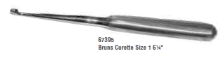 BRUNS, STERILE CURETTE #0 DISPOSABLE, EACH