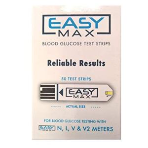 TEST STRIPS, EASY MAX GLUCOSE 50/BOX