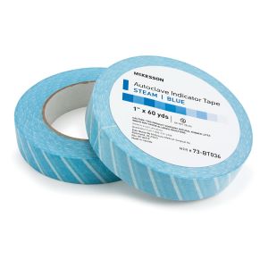 AUTOCLAVE STEAM TAPE 1" BLUE ROLL