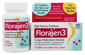 PROBIOTIC, FLORAJEN 3 CAPSULES, 30/BOTTLE