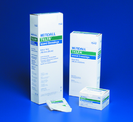DRESSING, 4"X5" TELFA ISLAND W/ADH, STERILE 1'S, 25/BX DRESSING, 4"X5" TELFA ISLAND W/ADH, STERILE 1'S, 25/BX