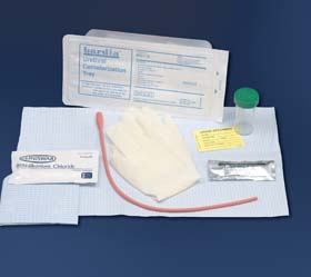 INSERTION TRAY KIT, W/14FR SELF CATH STERILE, EACH (20/CS)