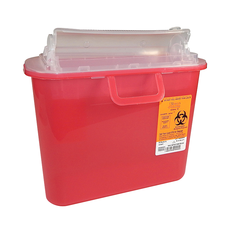 SHARPS, RED 5.4QT TOP ENTRY,  EACH 12/CS