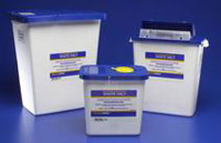 SHARPS, 3GAL WHITE/BLUE LID, EACH