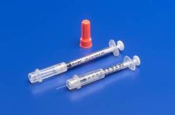 SYRINGE, 1CC 29G X 1/2" INSULIN SAFETY MONOJECT, 100/BX