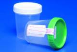 URINE/SPECIMINE CONTAINER W/ LID & LABEL, STERILE 4OZ CUPS, INDI