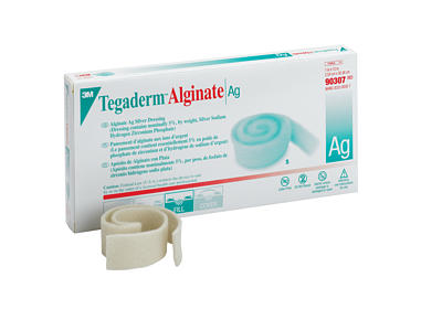 DRESSING, TEGADERM ALGINATE AG SILVER 4X5\", 10/BX