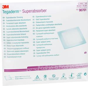 DRESSING, SUPERABSORBER 4"X4" TEGADERM STERILE 10/BX 5BX/CS