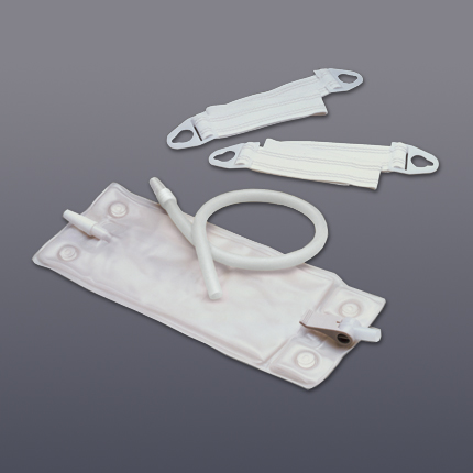 KIT, URINARY LEG BAG MEDIUM 17 OZ. LF W/ TUBING AND STRAPS, EACH