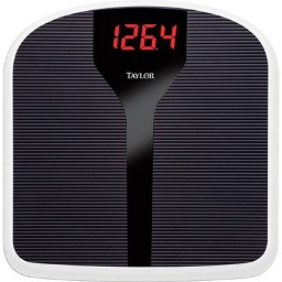 SCALE, 350 LB ELECTRONIC 1.5" LED, RIBBED MAT