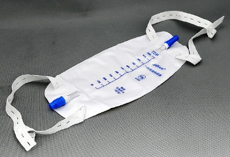 BAG, LEG 600ML, PUSH PULL DRAIN, ANTI-REFLUX, LF STRAPS, EACH