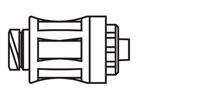 CONNECTOR, NEEDLE FREE SWAN LOCK, 504/CS CONNECTOR, NEEDLE FREE SWAN LOCK, 504/CS