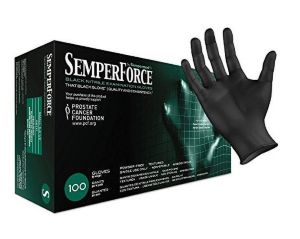 GLOVES, NITRILE BLACK PF, SMALL, 100/BX 10BX/CS