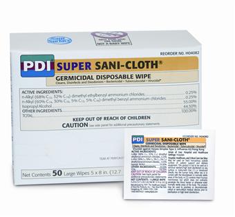 SANICLOTH, SUPER TOWELETTE INDIVIDUAL PACKETS, LARGE SIZE, 5X8\",