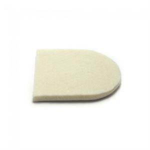 FELT 1/4" HEEL PAD W/ADH, 100/BAG