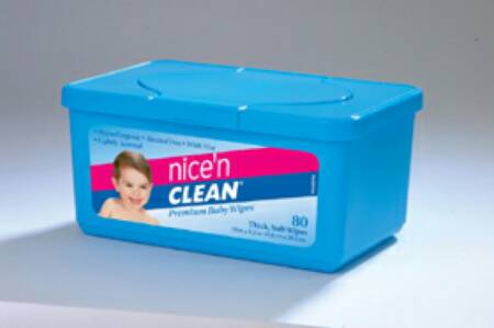 WIPE, BABY, NICE 'N CLEAN, ALOE + VITAMIN E, 80/PACK WIPE, BABY, NICE 'N CLEAN, ALOE + VITAMIN E, 80/PACK