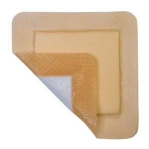 DRESSING, MEDIPLUS 4X4\" SILICONE FOAM BORDERED, EACH