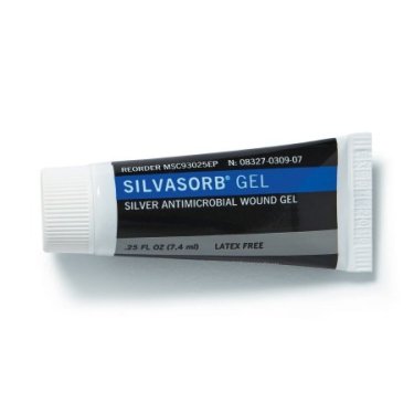 GEL, SILVER ANTIMICROBIAL SILVASORB 025 OZ GEL, SILVER ANTIMICROBIAL SILVASORB 025 OZ