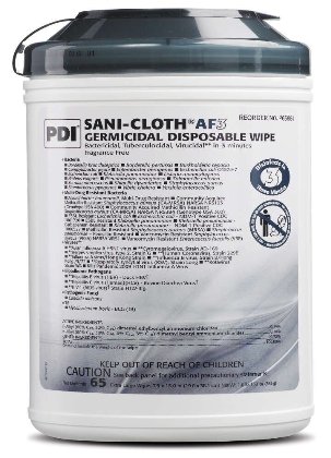 SANICLOTH, WIPE AF3,  XL 7.5" x 15",  65/TUB, each