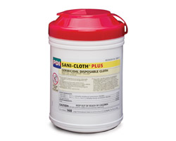 SANICLOTH PLUS TOWELETTE 6X6.75", 160/TUB SANICLOTH PLUS TOWELETTE 6X6.75", 160/TUB