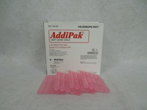 SALINE, ADDIPACK, 5ML, 100/BX