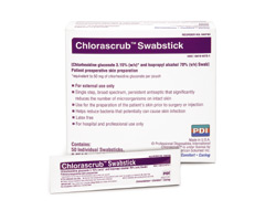 SWABSTICK, CHLORASCRUB 1.6ML