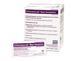 SWABSTICK, CHLORASCRUB MAXI 5.1ML, 30/BX