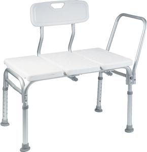 BENCH, SHOWER TRANSFER W/BACK 300LB WT CAP, EACH BENCH, SHOWER TRANSFER W/BACK 300LB WT CAP, EACH