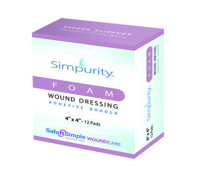 DRESSING, WOUND FOAM 4X4 12/BX DRESSING, WOUND FOAM 4X4 12/BX