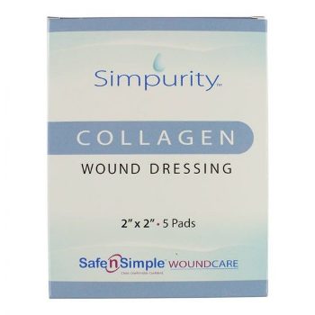 DRESSING, COLLAGEN PAD 2X2, 5/BX