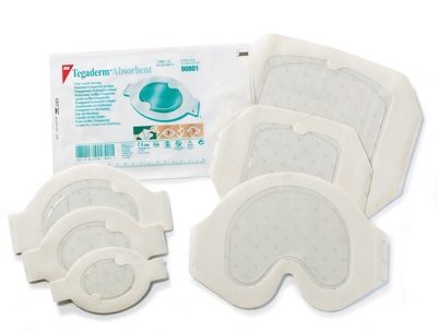 DRESSING, HYDROCOLLOID BORDERED 4X4 TEGASORB, THIN, 5/BX