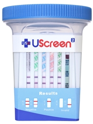 DRUG SCREEN, USCREEN 12 PANEL W/ ADULTERANTS, 25/BX