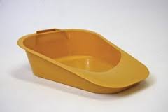 BEDPAN, FRACTURE, GOLD, EACH BEDPAN, FRACTURE, GOLD, EACH