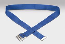 GAIT BELT, 72" NYLON ROYAL BLUE W/METAL BUCKLE, EACH