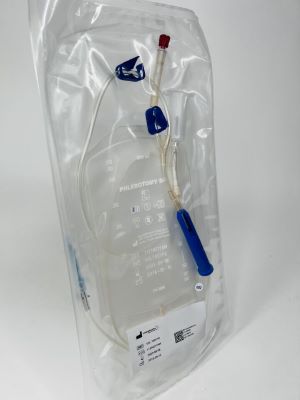 PHLEBOTOMY BAG AND TUBING WITH 16G NEEDLE