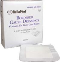 GAUZE, BORDERED, 6X6\", STERILE, 25/BX