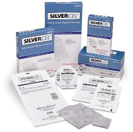 DRESSING, SILVERCEL 2"X2" 10/BX, ANTIMICROBIAL ALGINATE,